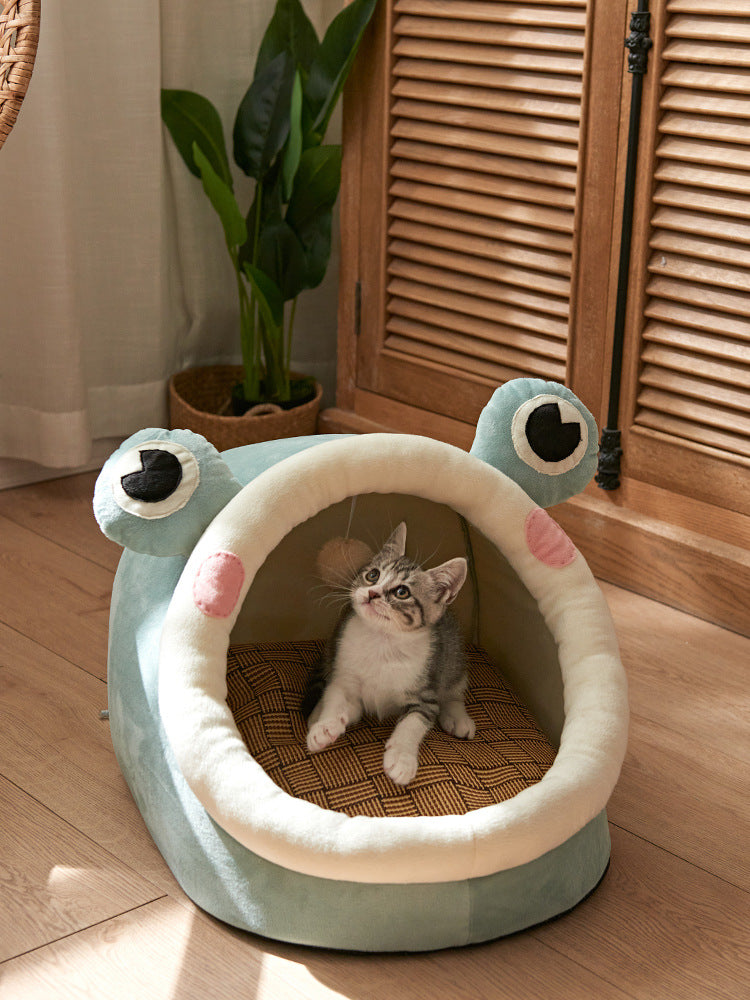 Universal Four Seasons Cat House Bed - Removable & Washable