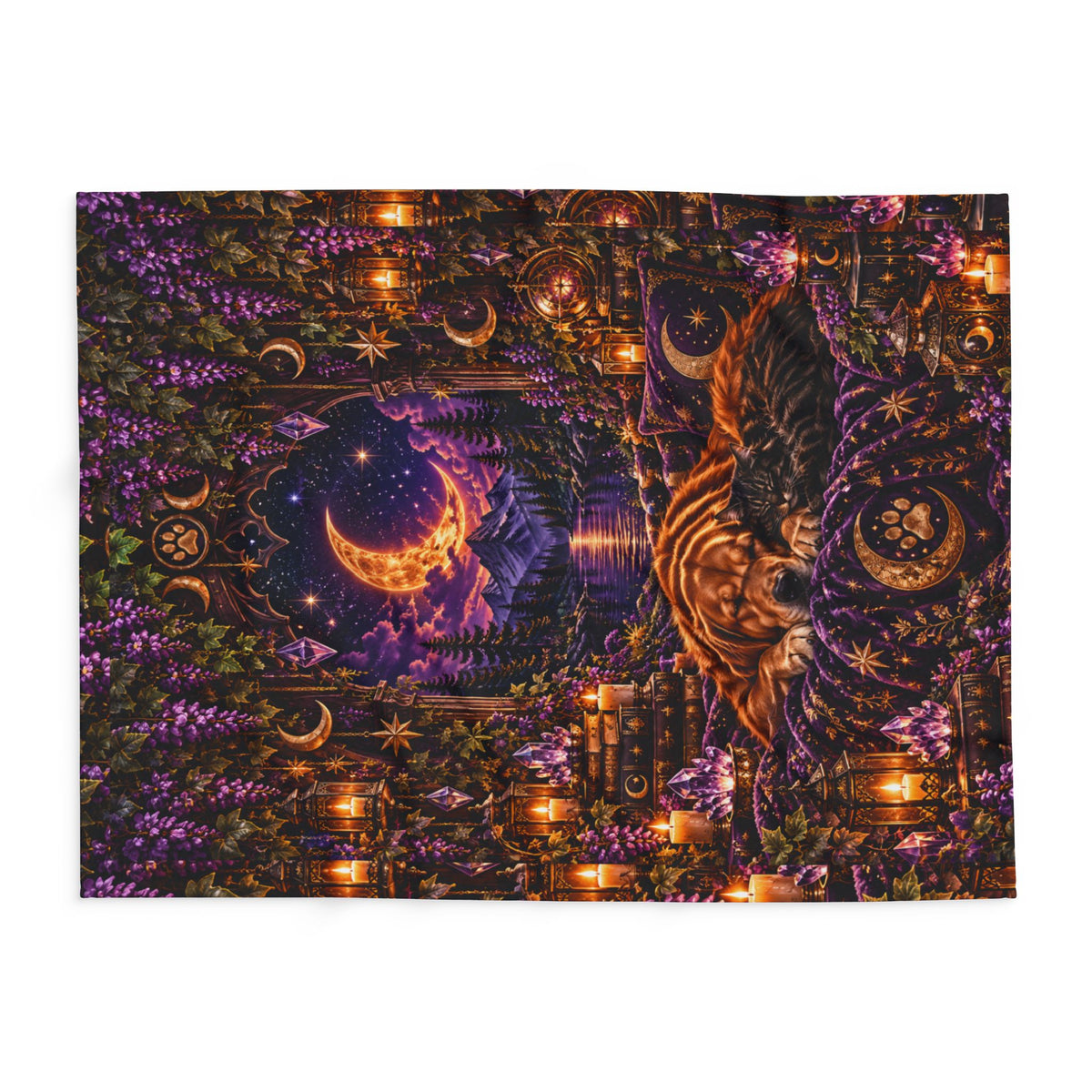 Arctic Fleece Blanket: Cozy Celestial Dog & Cat Sleep Throw