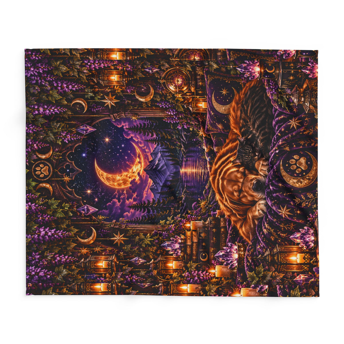 Arctic Fleece Blanket: Cozy Celestial Dog & Cat Sleep Throw