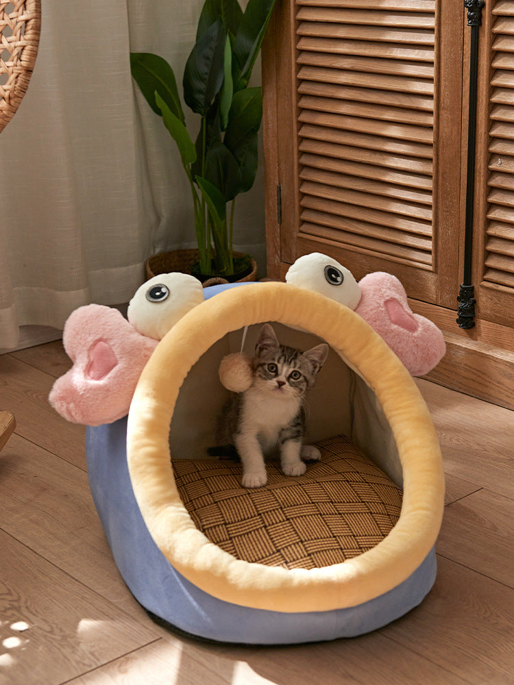 Universal Four Seasons Cat House Bed - Removable & Washable